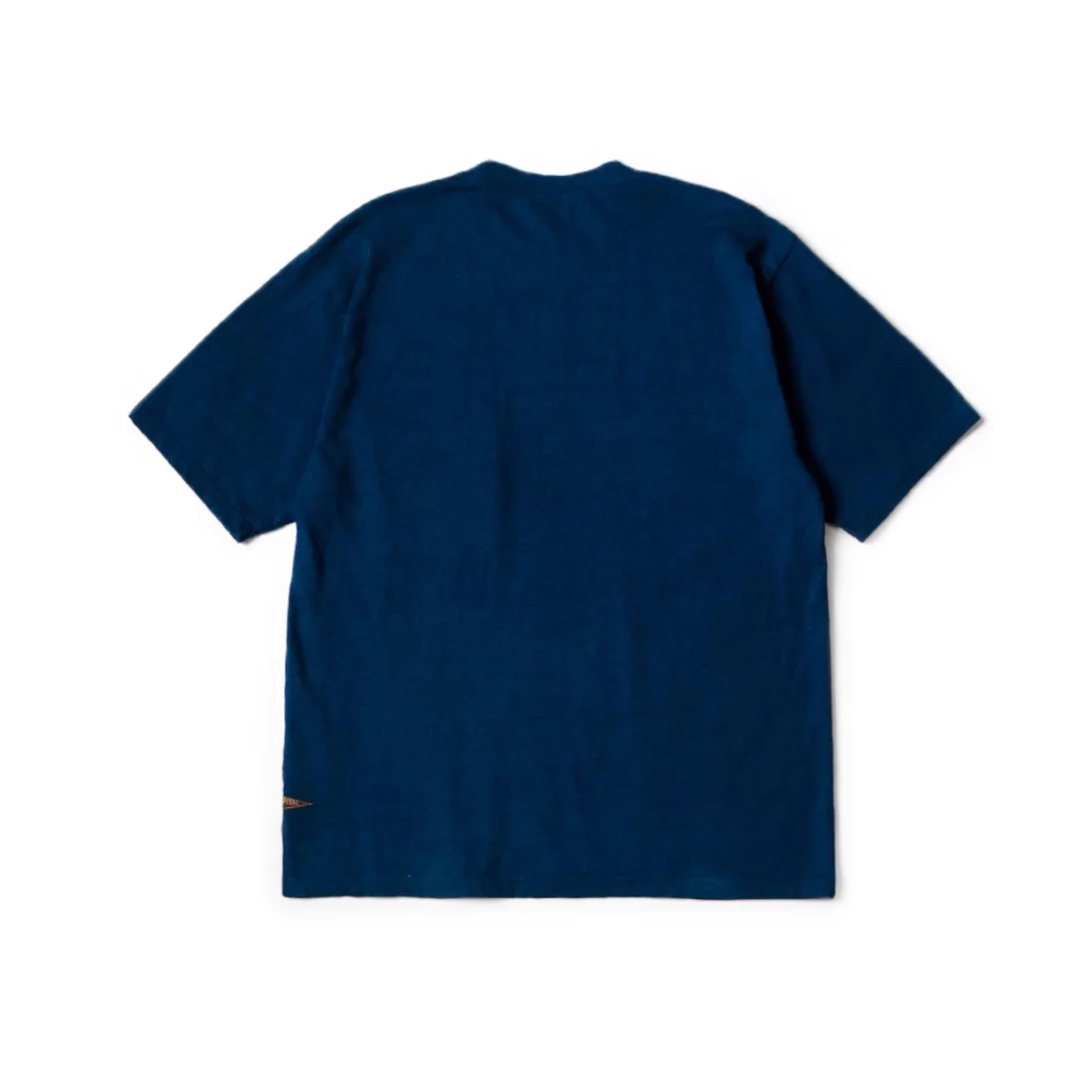 24SS KAPITAL Hirata Kazuhiro Japanese casual blue dyed Indian flag cotton round neck loose short-sleeved T-shirt