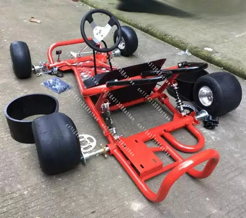 Modified Full Frame Front Steering Rear Axle Rear Axle 5-inch Wide Tire 168CC Modified Four-wheeled Motorcycle Drift Kart