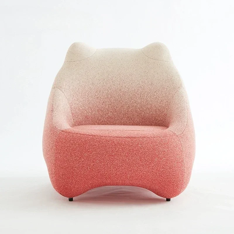 

Chinchilla Lounge Chair French Cream Wind Living Room Lamb Fleece Single Sofa Swivel Chair