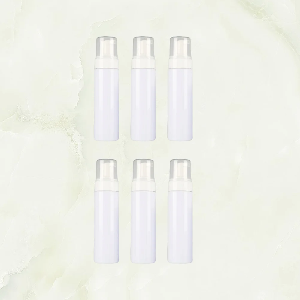 

6Pcs Foaming Bottle Portable Refillable Pump Bottles 60ml Travel Dispenser Empty Bubble Making Bottle for Shampoo Body