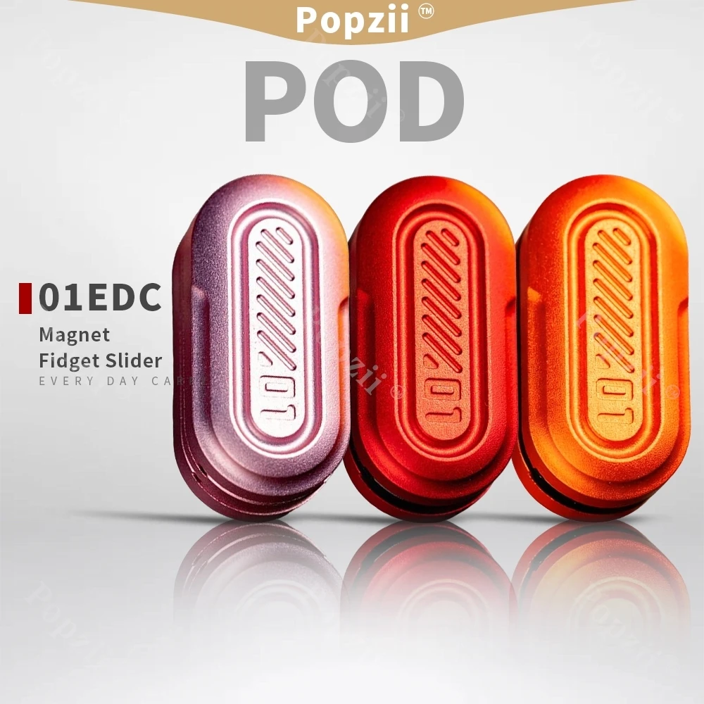 01EDC POD MINI Aluminiowy Mechaniczny Magnetyczny Slider Antystresowy Zabawka do Fidgetowania Gadżety do Redukcji Stresu w Biurze Zabawki Przeciwdziałające Lękowi