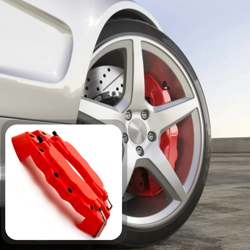 

2 Pcs ABS Brake Caliper Cover Decoration Kit Modification Accessories For Universal Vehicles with 17/18inch Wheels