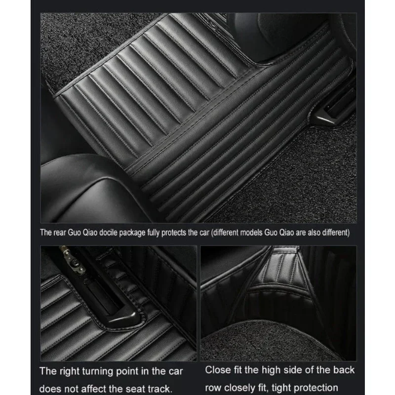 Tappetini per auto di lusso a doppia coperta a copertura totale per MINI R53 R56 4 posti F55 F56 2 porte 4 porte PACEMAN R61 Accessori auto