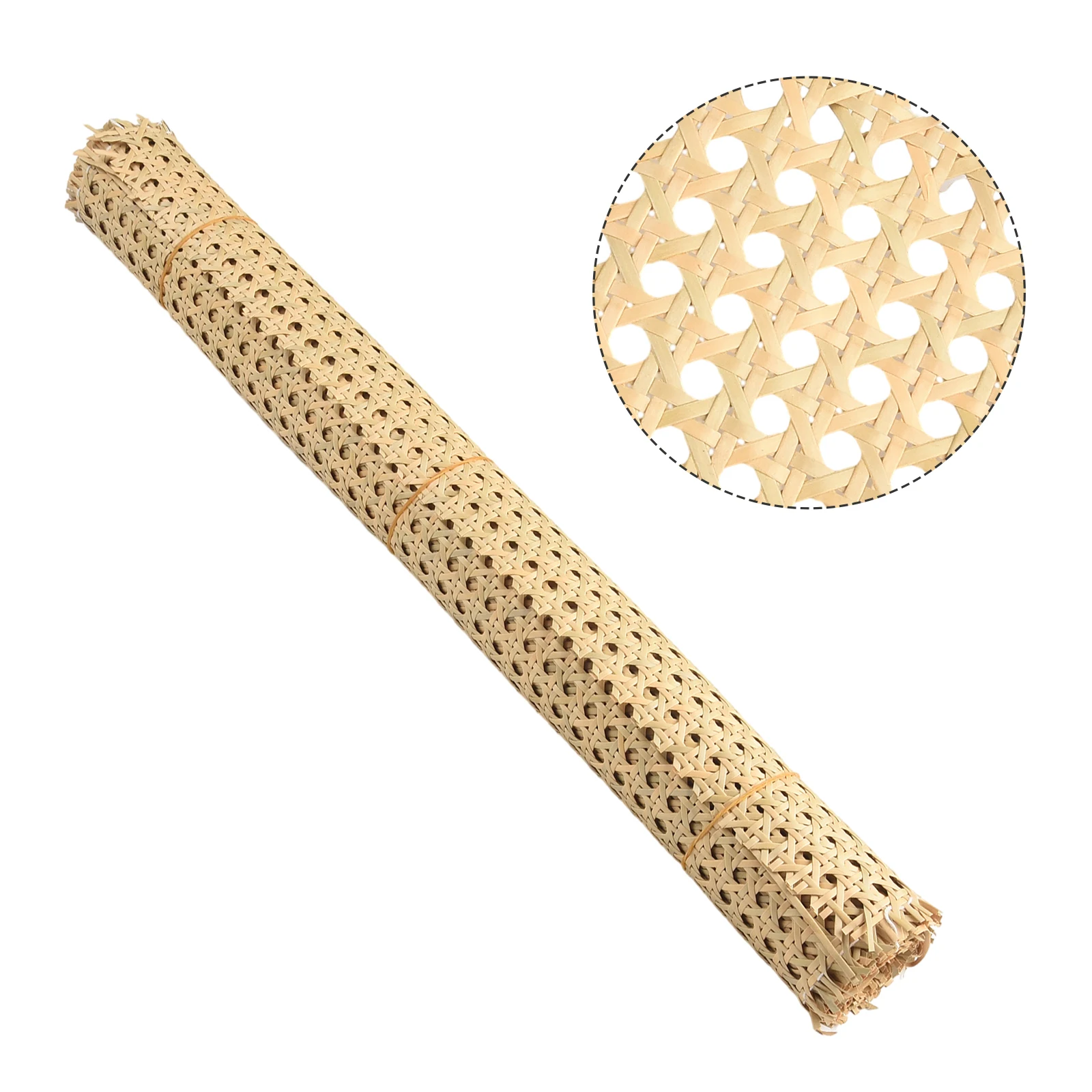 Rattan Mesh Roll Sheet Webbing Caning Material Kit for Chair Repair with Various Size Options for Custom Furniture