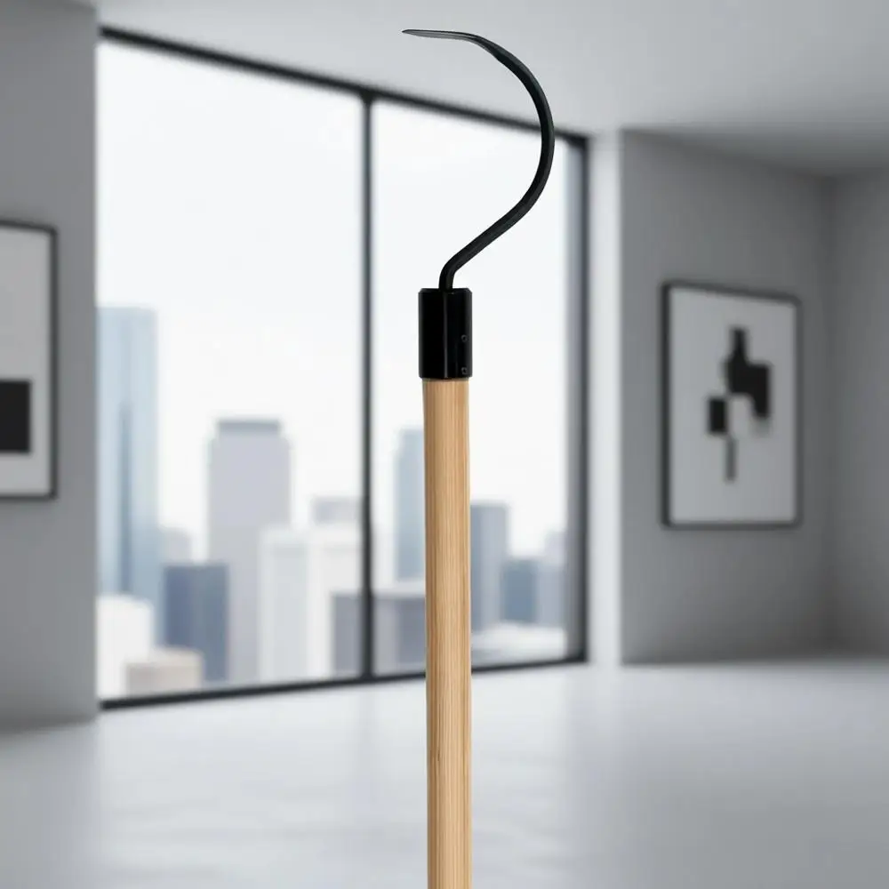 

60-дюймовый стальной прополочный инструмент и культиватор с длинной ручкой из натурального дерева для садоводства, разработанный для высоких садоводов