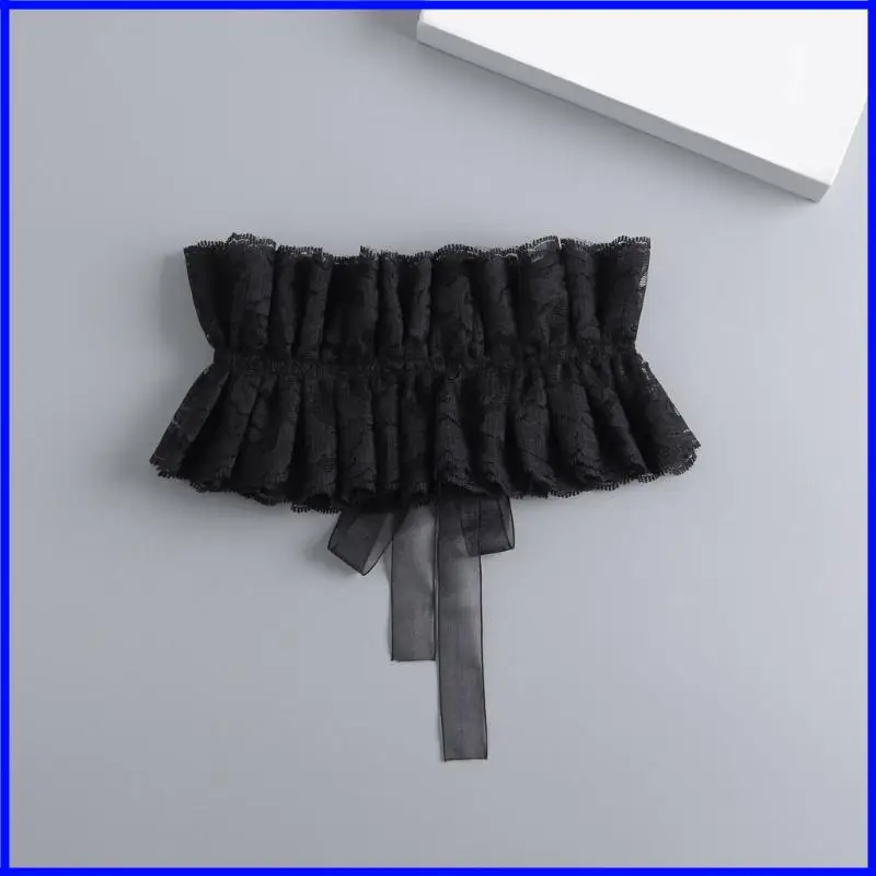 Frauen Vintage Ruffenkragen Steampunk Victorian Spitzenkragen Ruffen Kostüm