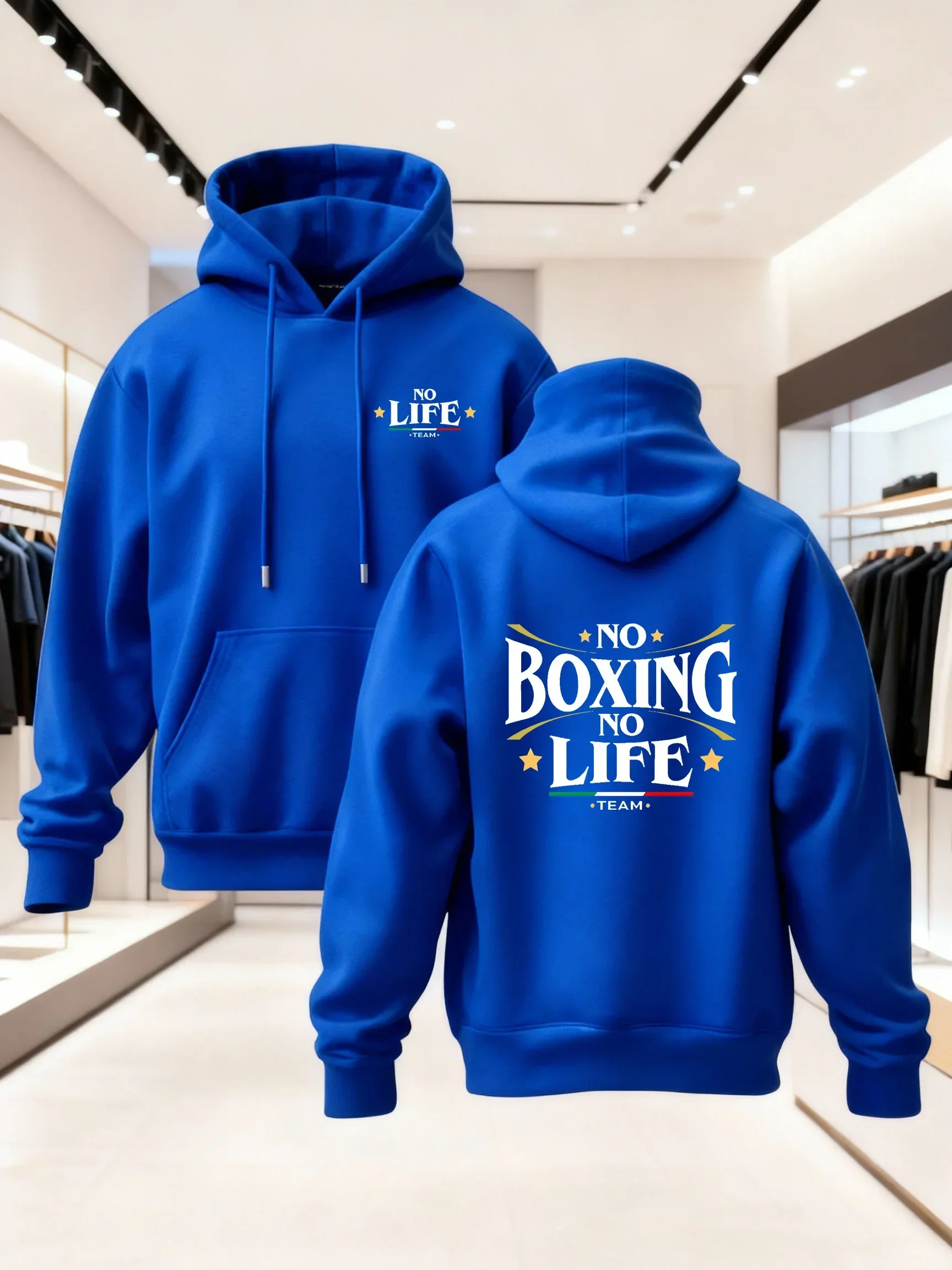 Fight Hoodie Unisex Boxen Boxer Gym Fitness Kampfsport Team MMA Training Italien Trendige Oversized Sport-Sweatshirts – Detail 4