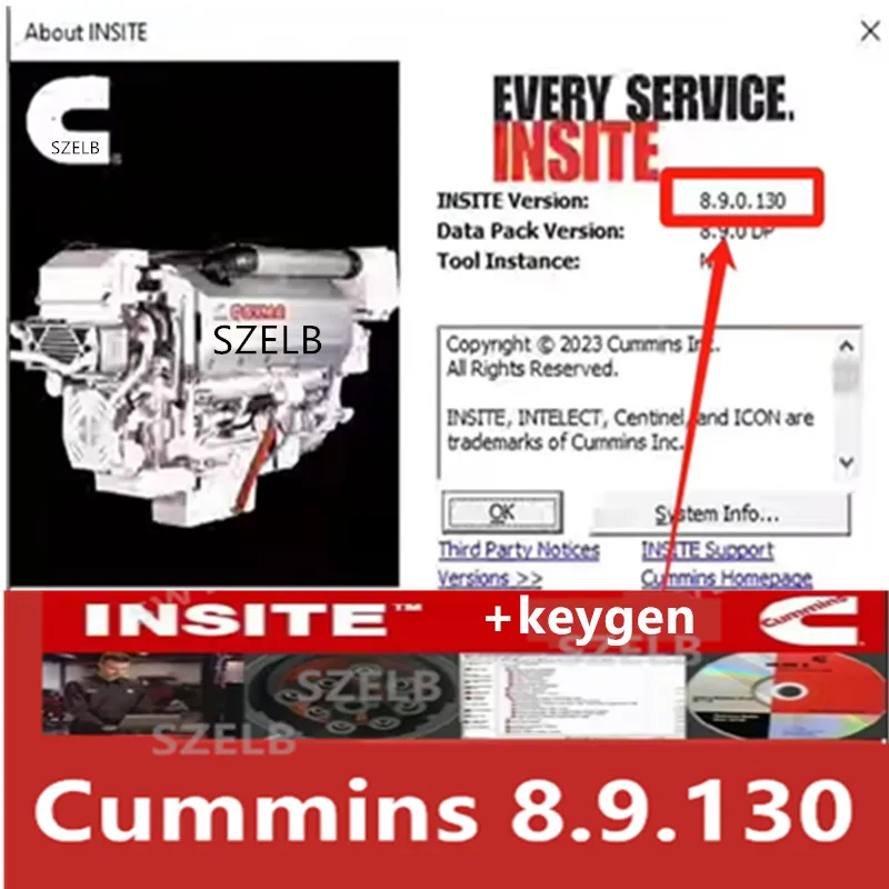 2025 Latest on Cummin Insite 8.9 PRO Keygen, Engine Diagnostic Software, Fault Code, Engine Testing Tune, Remove ECM