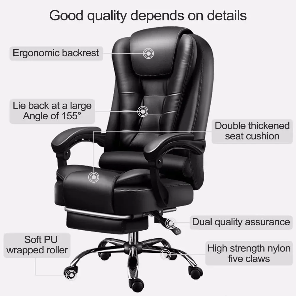 

Home Computer Chairs, Office Gaming Chairs Big and Tall Chair Back Support Ergonomic High Back Managerial Executive,Office Chair