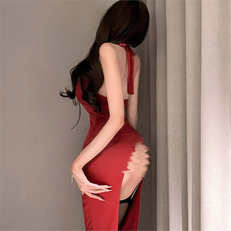 1110 حجم كبير جديد سيدة الفرنسية نمط عميق الخامس فستان مجموعة الملابس الداخلية ملابس خاصة موحدة تصميم أنيق مثير نمط مادة مريحة