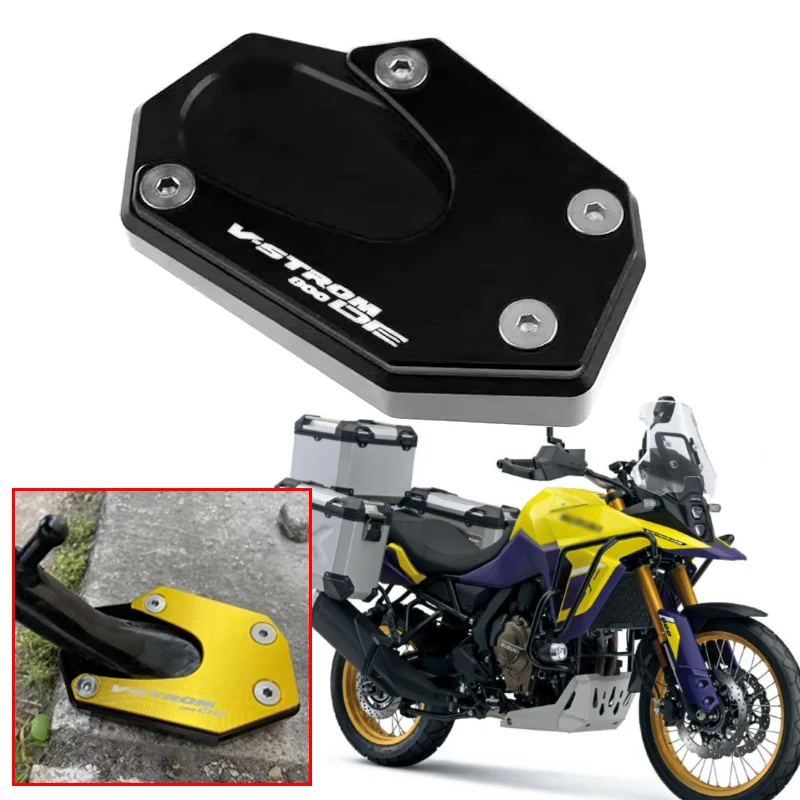 

Fit For Suzuki VStrom 800DE V-Strom800 DE 2023 Motorcycle Accessories CNC Aluminum Alloy Kickstand Foot Side Stand Extension Pad