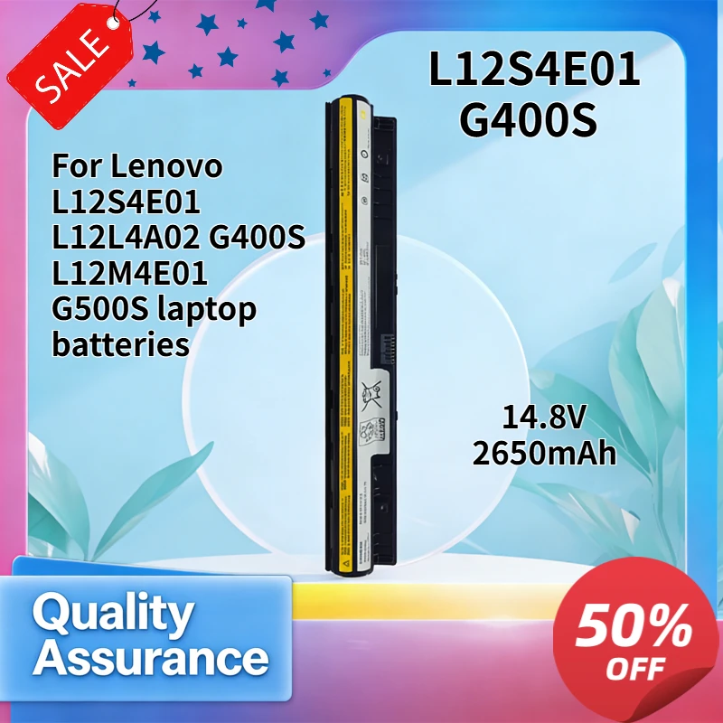 

L12S4E01 L12L4A02 L12M4E01 2650mAh High Quality Laptop Battery Compatible with Lenovo G400S G500S