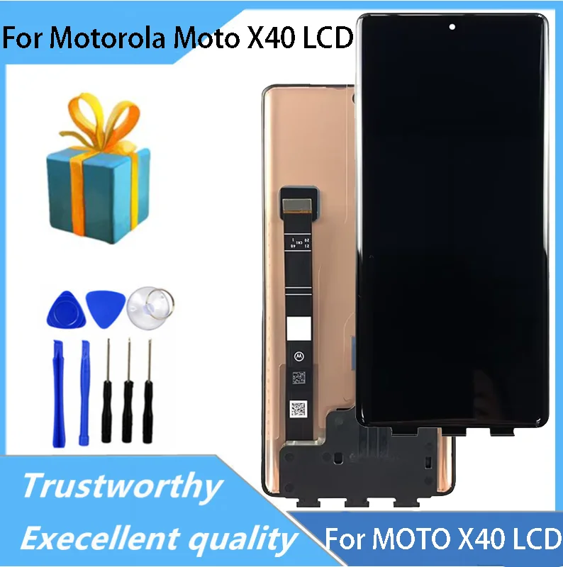 6.7 inches AMOLED For Motorola Moto X40 LCD XT2301-5 Display Touch Panel Screen Sensor Digiziter Assembly For MOTO X40 LCD