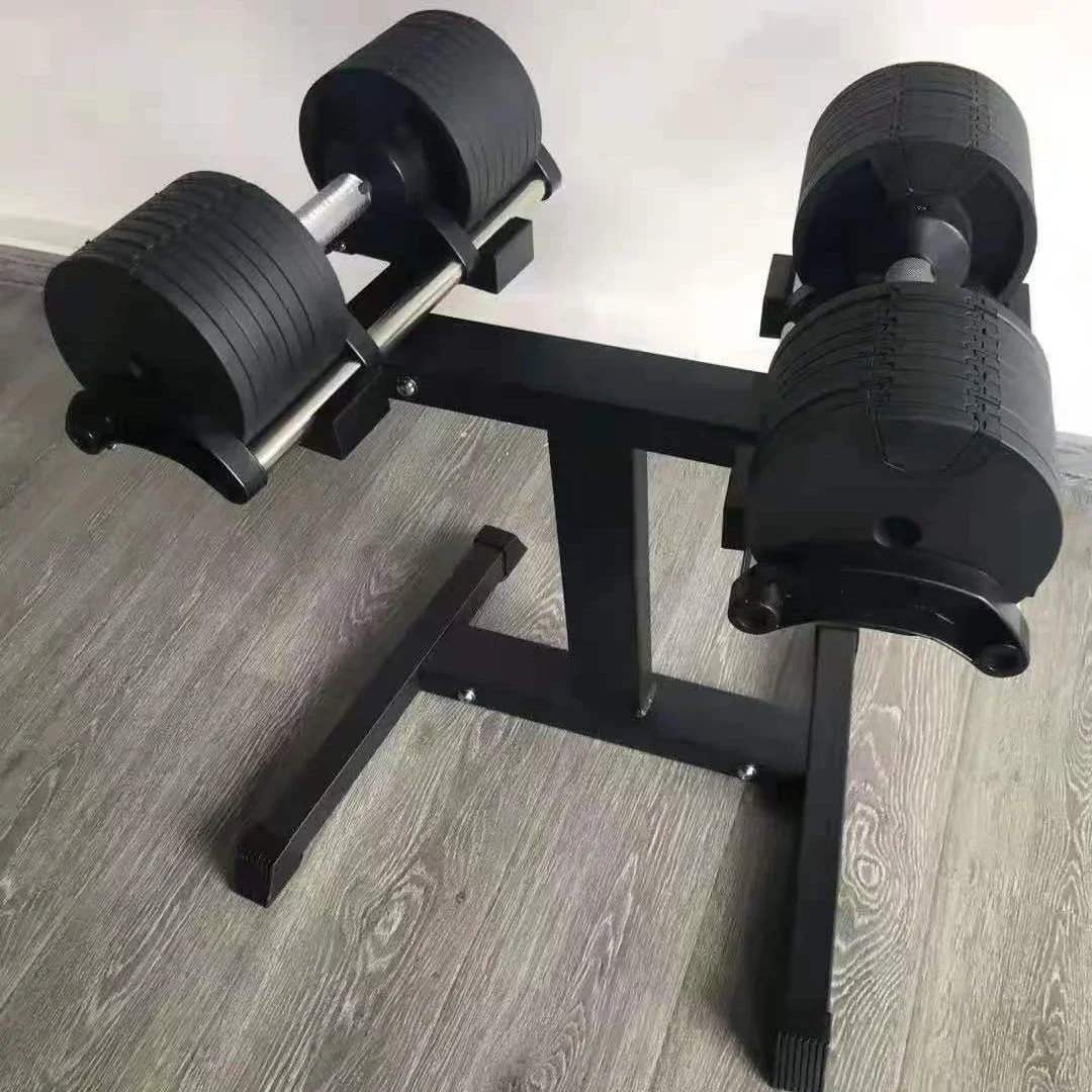 80LB 90LB 100LB 36KG 40KG 45KG Adjustable Weights Dumbbell with Rack