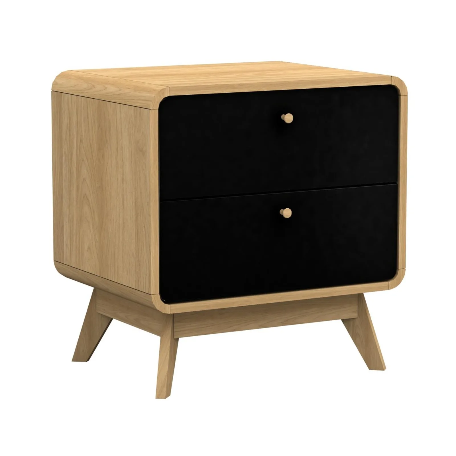 US RealRooms Leva Scandinavian Style 2 Drawer Nightstand, Multiple Colors 2