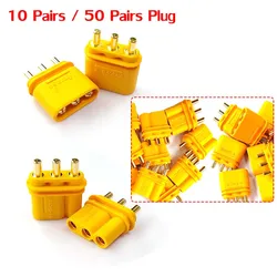 10 Pair / 50 Pair Amass MR30 XT30 MR30 PB Female Male Bullet Connector Plug For RC Lipo Battery ESC drone Car Quadcopter parts