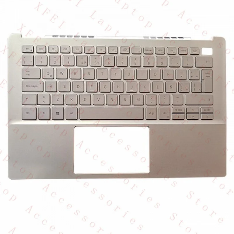 

F 0R18HX Silver Palmrest LA Keyboard Backlit for DELL Inspiron 13 5000 5390 5391