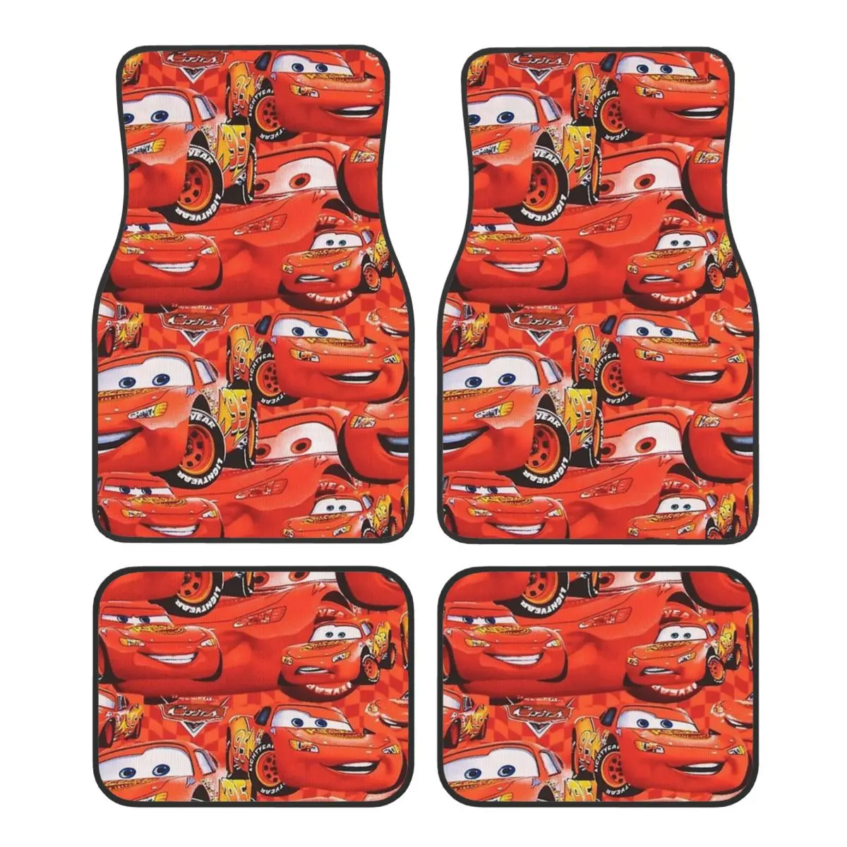 

Sally I'm Lightning Cars Automotive Floor Mats for Cars Universal Fit Full Set Cartoon Car Floor Mats Non-Slip for SUV Truck
