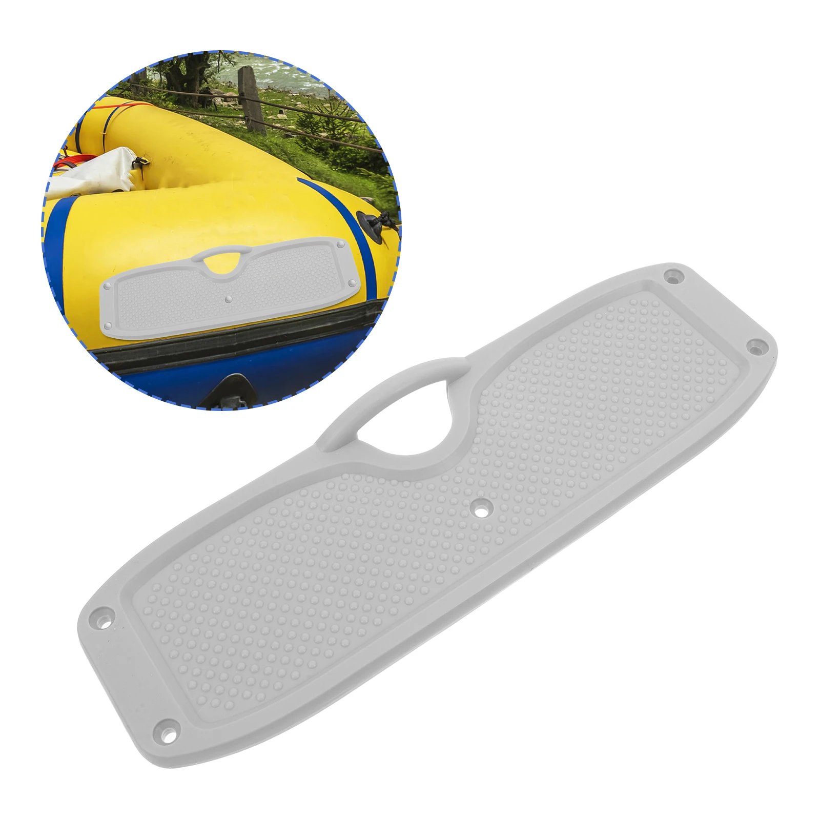 

Inflatable Boat Accessories Grey Transom Support Plate Outboard Mounting Durable Lightweight Kayak Yacht Engine Parts Boat Motor