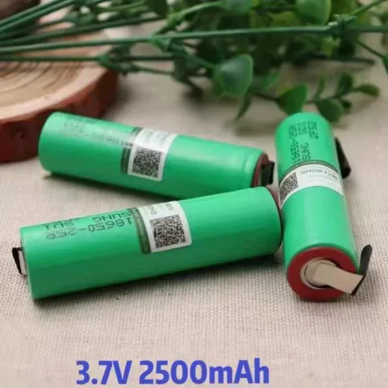 Power Super Battery. 2022 Новый оригинальный аккумулятор для 18650 2500 мАч INR18650 25R 20A, разрядная литиевая батарея + никель «сделай сам»...