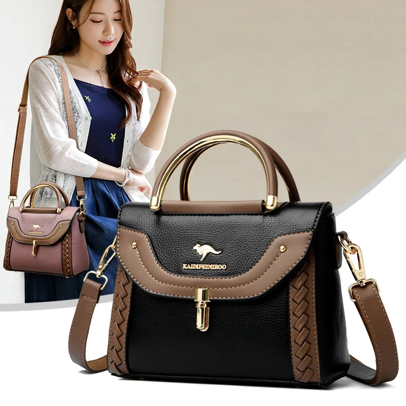 New Fashion Handbag Crossbody Bags for Women Faux Leather Bag Adjustable Strap Top Handle Bag Large Capacity Shoulder Bags Totes