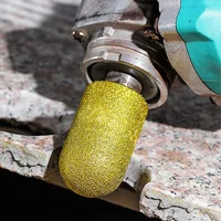 M10 Diamond Brazed Backwater Grinding Wheel Finger Bit Milling Cutter Trimming Abrasive Round Head for Dressing Quartz Stone 6