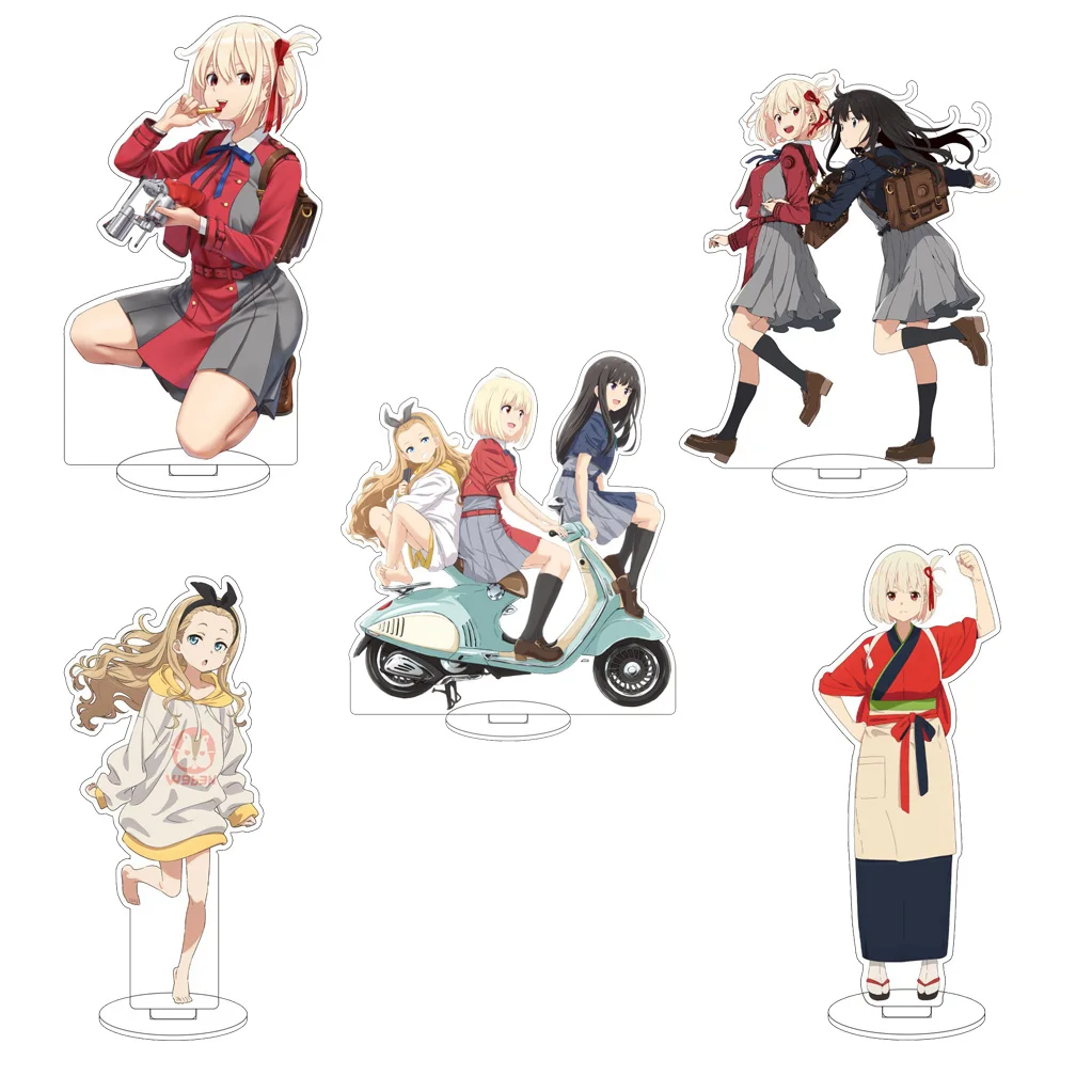 Figura Acrílica de Anime Lycoris Recoil de 16 cm, Nishikigi Chisato, Inoue Takina, Nakahara Mizuki, Kurumi, Adornos, Regalos