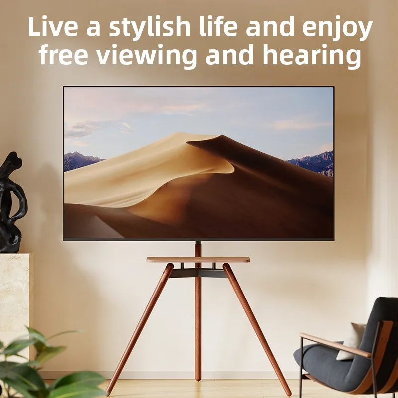 

Removable TV Cabinet Stand Floor Standing Storage Solid Wood Vintage Living Room Bedroom Monitor TV Hanger