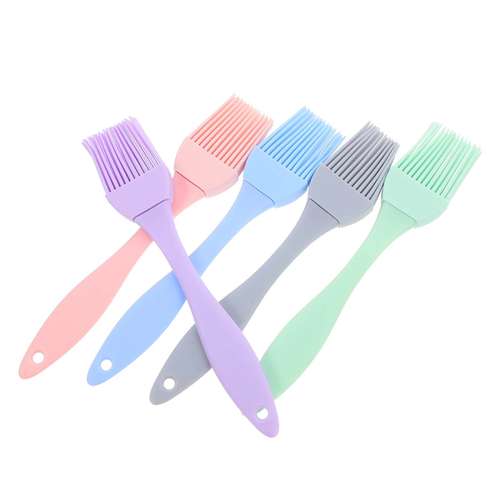 

5 Pcs Silicone Basting Brush for BBQ Baking Grilling Kitchen Tools Reusable Non Stick Pastry Brushes Cooking Accessories