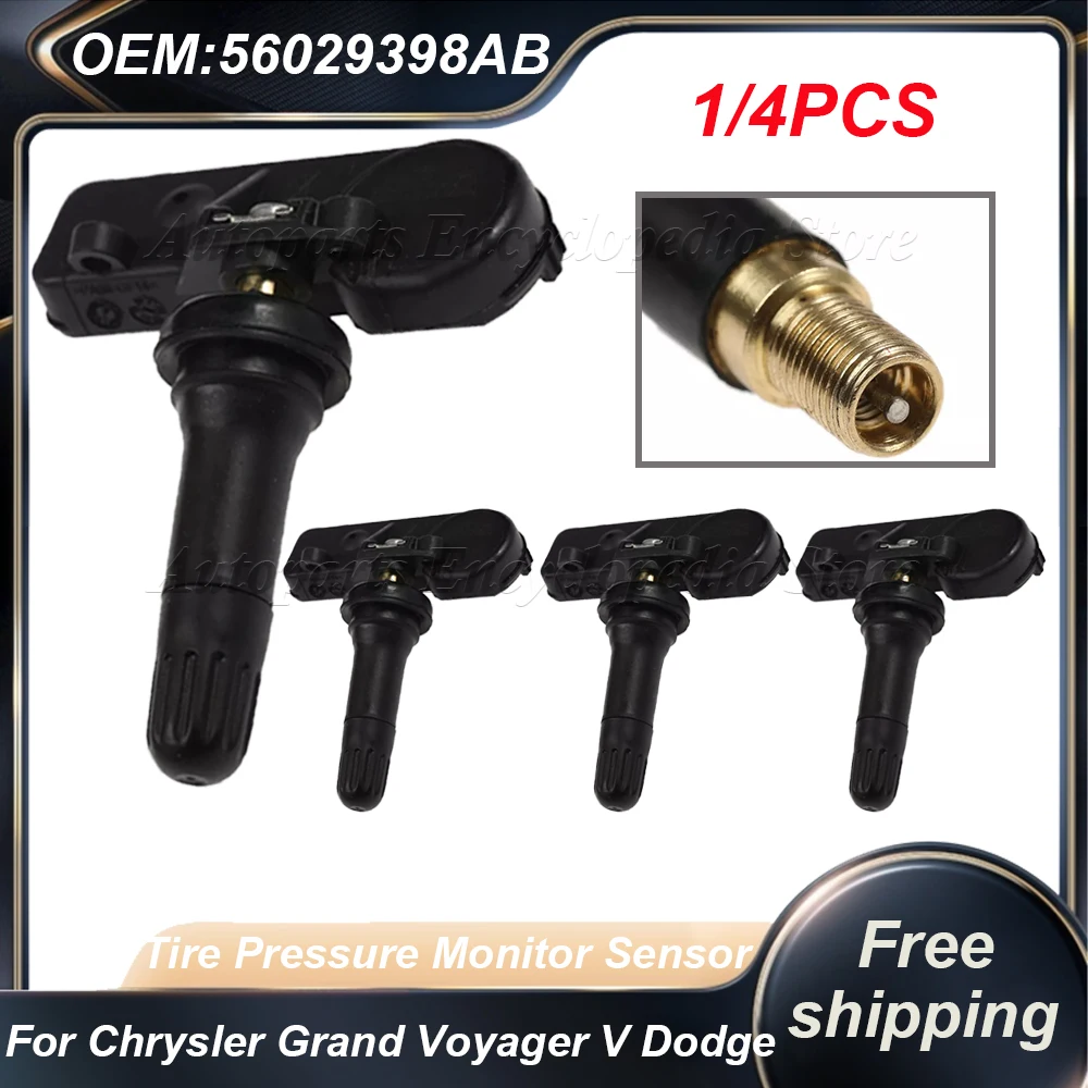 New Tire Pressure Sensor 1/4PCS For Chrysler Grand Voyager V Dodge Journey Fiat Freemont Jeep Wrangler 56029398AB 68241067AA