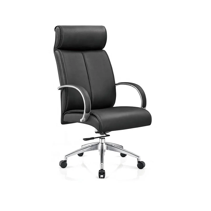 ✗x Stylish Luxury Durable Black PU Leather Rotate Office Ajustable Computer Chair Adjustable  Ergonomic Computer Chair&