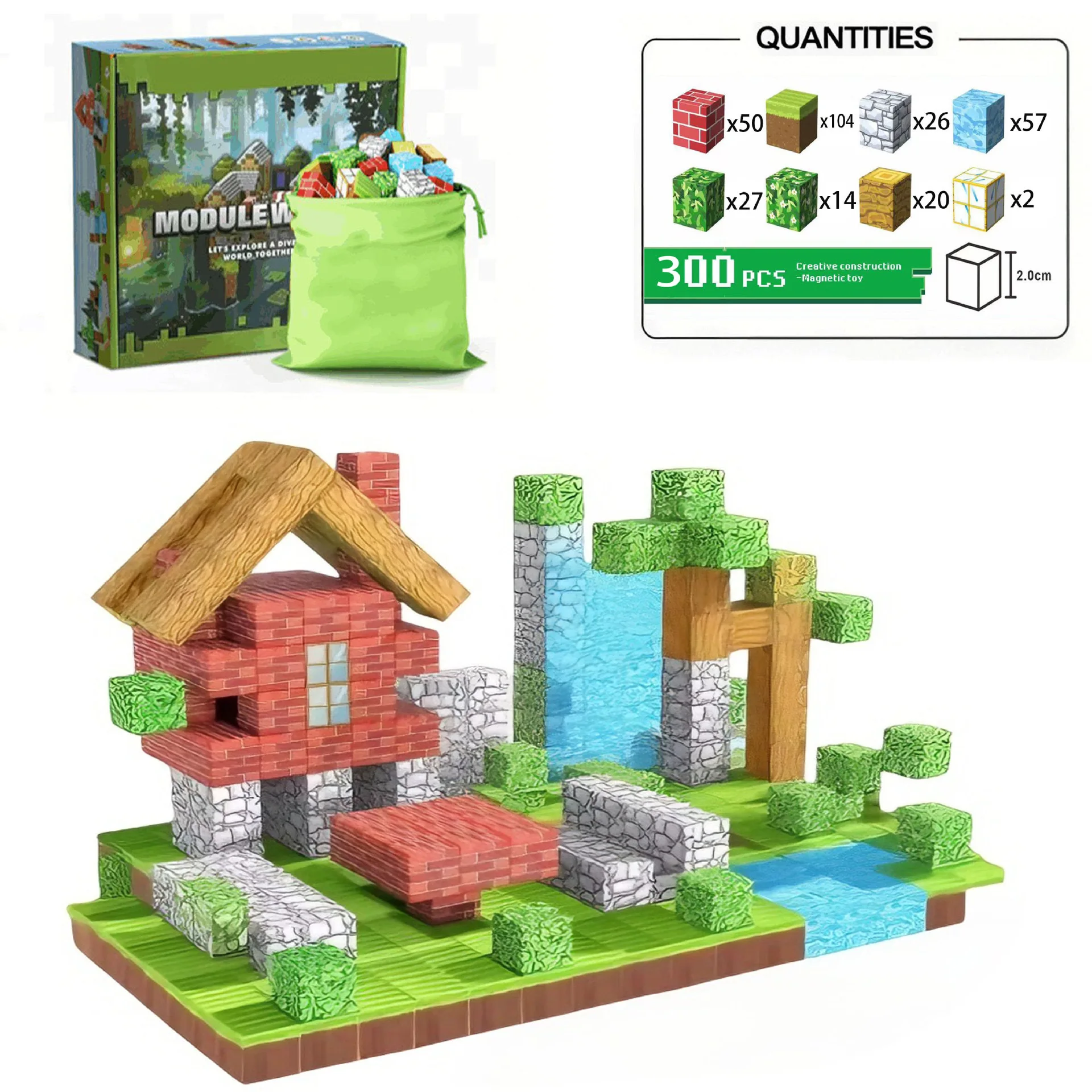 

Магнитные строительные блоки Mine World Монтессори, обучающая сенсорная игрушка STEM для магнитного куба, детские игрушки для мальчиков и девочек в возрасте от 3 лет, игрушка «сделай сам», подарок