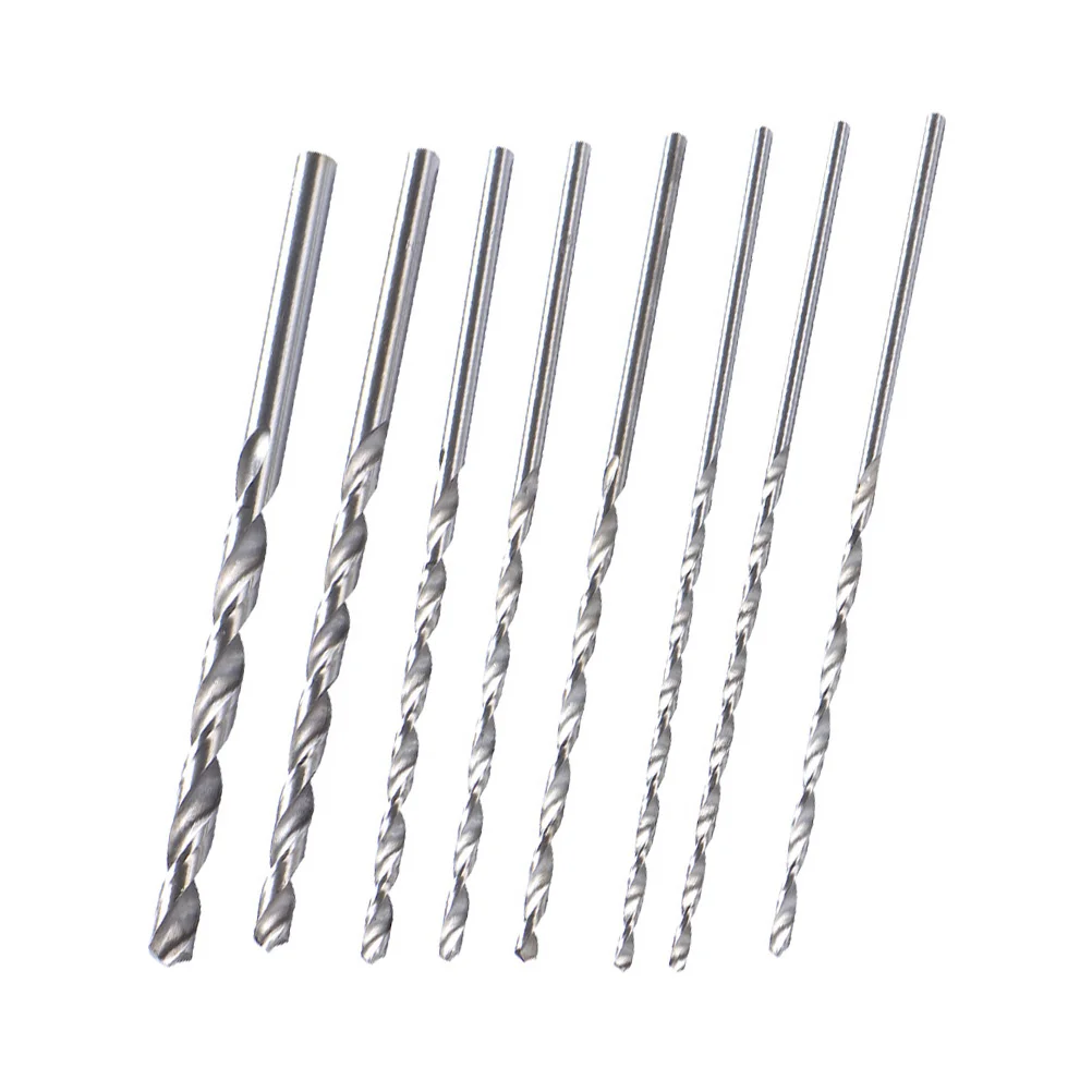 8 Pcs Twist Drill Long Service Life Bit Straight Shanks Twisting High Speed Steel Drilling Factory Machining Center