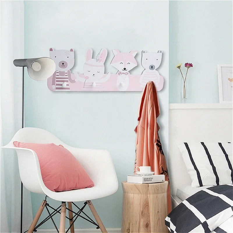 Nordic Wood Shelves Coat Rack Wall Hanging Shelf Multiple Choice Star Swan Car Kids Baby Girl Room Decor Display Stand Holder