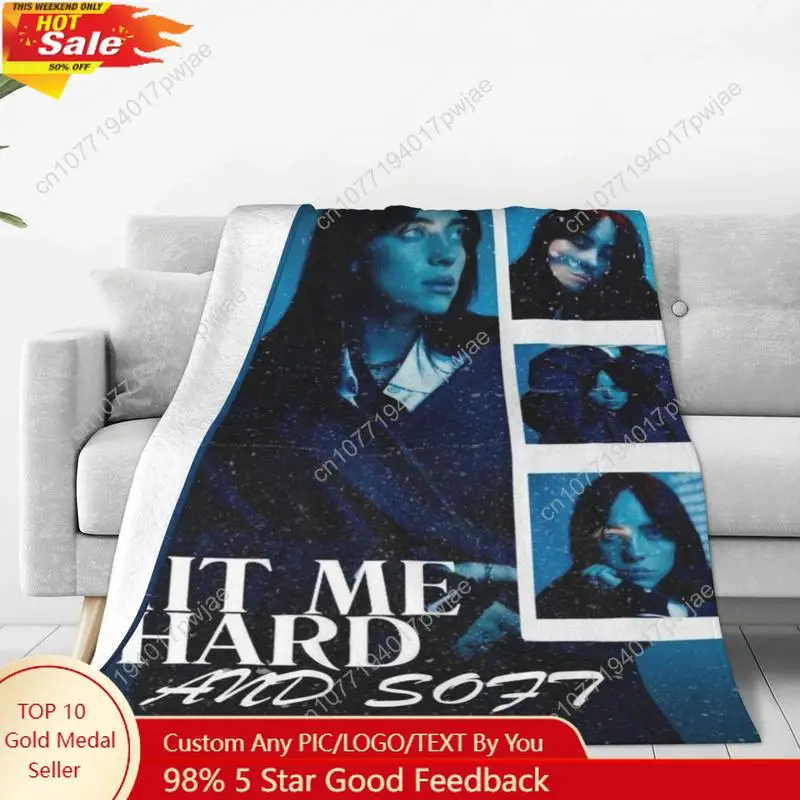 

Bille Inspirational Quote Flannel Fleece Throw Blanket Soft Allergy-Resistant Knitted Polyester Digital Print Custom blankets