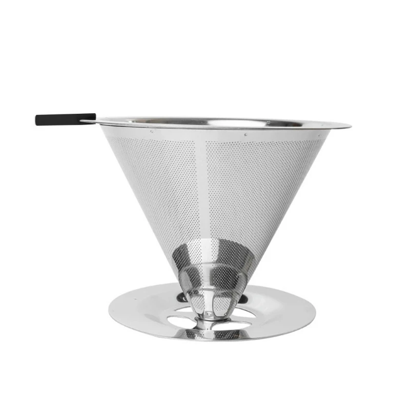 Coffee Strainer Coffee Funnel Filters Coffee Tools Stainless Steel Material