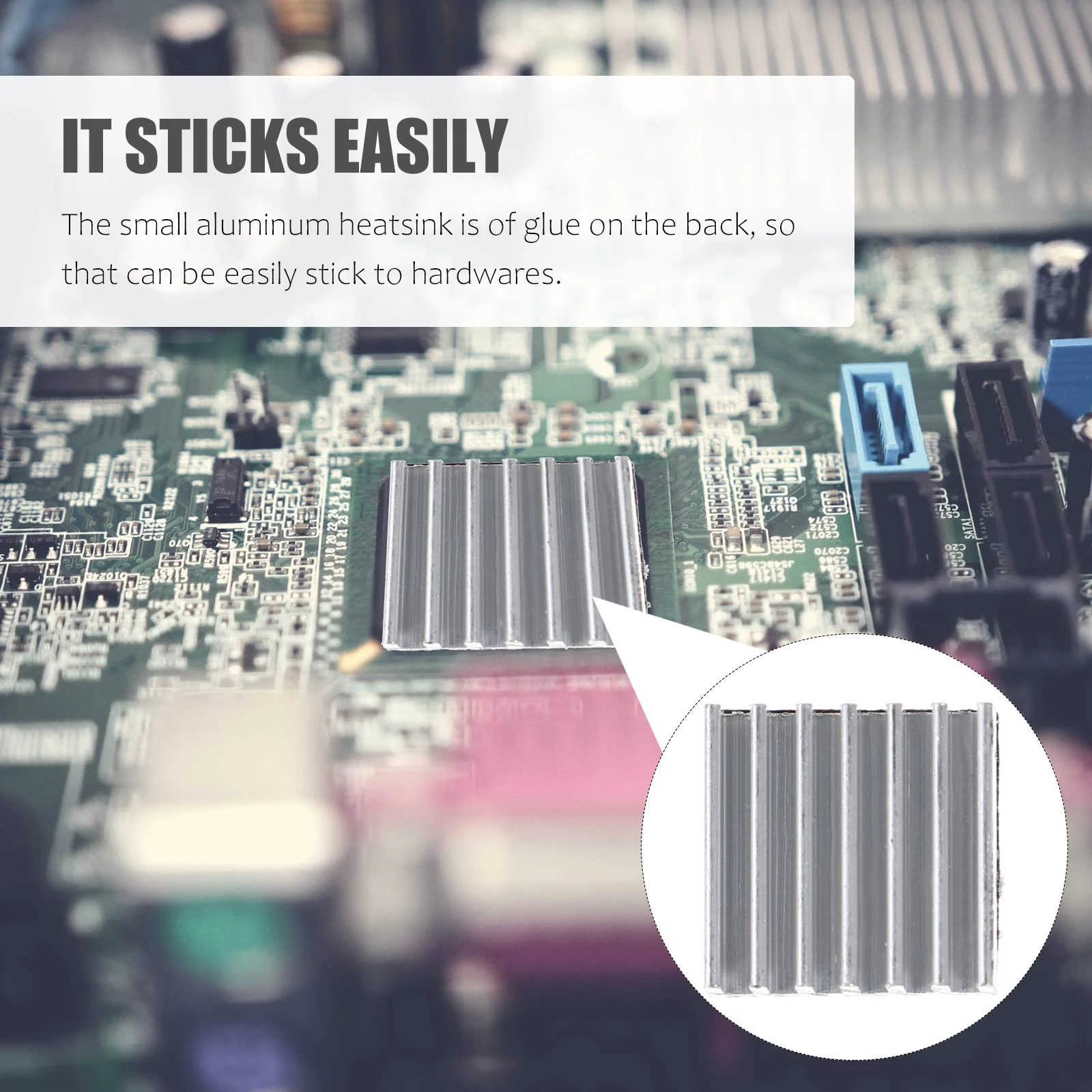 

24 pcs Aluminum Heatsink Chip Cooler High Thermal Conductivity Light Weight Radiator For Power Ic Led Cooling Pad