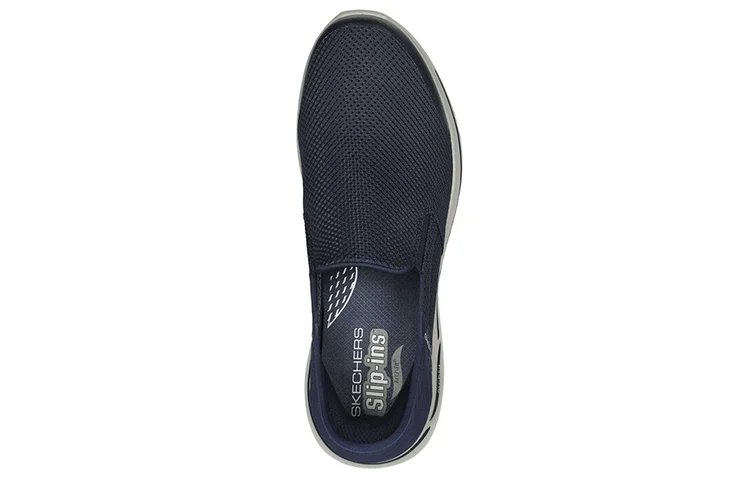 Skechers Go Walk Arch Fit Cushioning Abrasion Resistant Low top Casual Shoes Men's Blue 216259-NVY - view 6