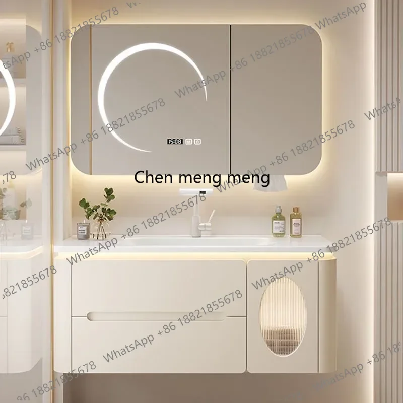 

Bathroom Cabinet Mirror Storage Washbasin Wall Shelf Kitchen Filing Cabinets Space Saving Furniture Mueble Lavabo Sinks Vanity