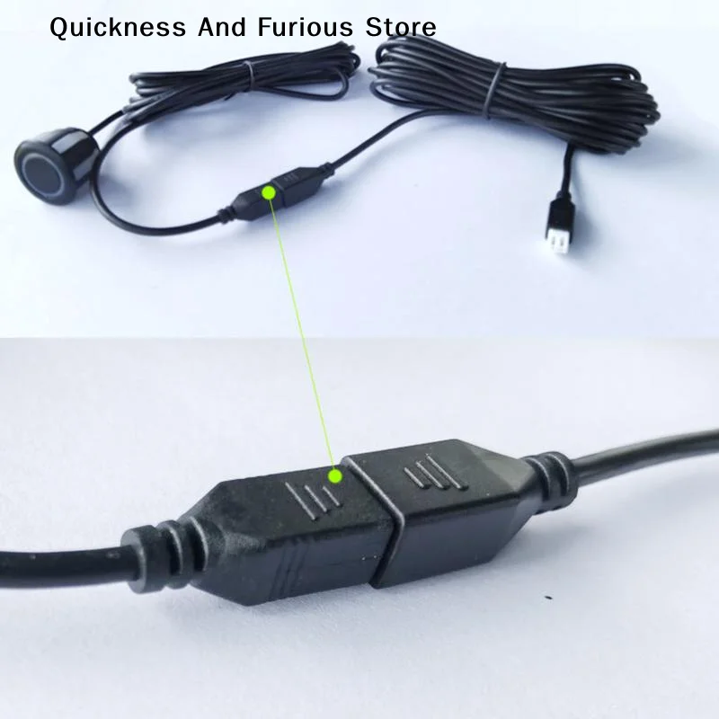 2/4.5M 2 Pin Extension Cable Cord Parking Sensor Extension Cable For Car Reversing Parking Sensor Waterproof Reversing Extensio