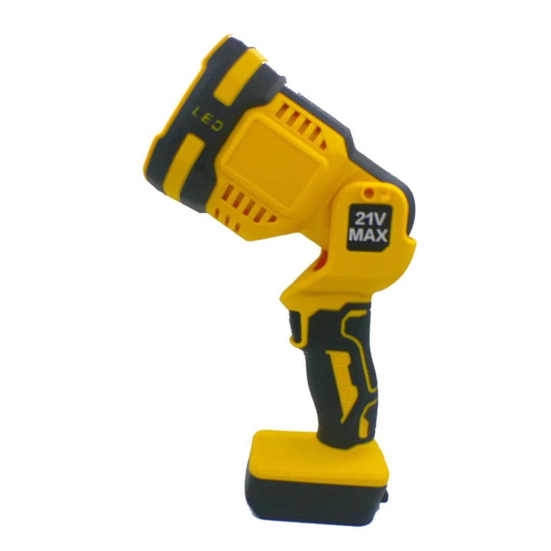 

1500 лм 90 ° Переносной прожектор с поворотной головкой и 2 режимами освещения, кемпинговый фонарь для DEWALT, светодиодный рабочий фонарь, аварийный светильник