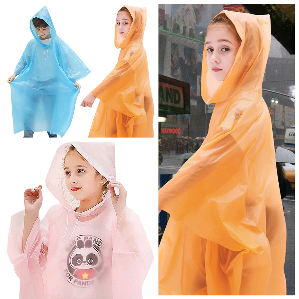 Creative EVA Kids Raincoat Thickening Non-disposable Rain Coat Durable Full Body Reusable Poncho Outdoor