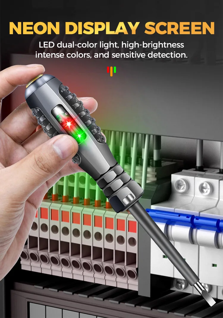 Digital Voltage Tester Pen AC Non-contact Induction Test Pencil Voltmeter Power Detector Electrical Screwdriver Indicator