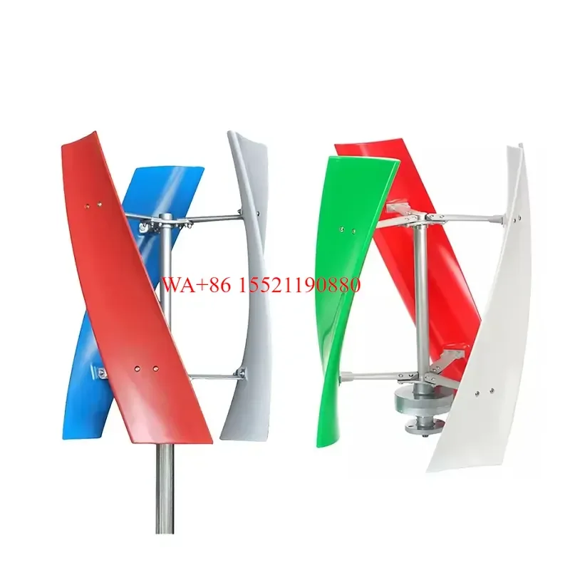 WMWMNU for Low Start Speed Noise Home and Commercial Use Small Vertical Axis Micro Wind Turbine Disc Permanent Generator