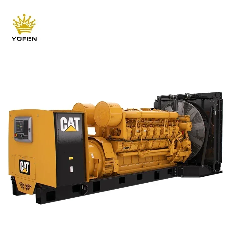 Low voltage generator set 12 cylinders 1000kw 1200kw 1300kw 1400kw 1500kw 2000kva caterpillar diesel generators