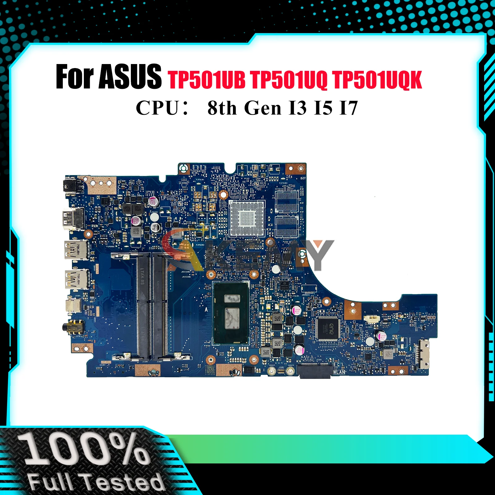 

TP501UA Материнская плата для ноутбука ASUS VivoBook Flip TP501U TP501UQ TP501UB TP501UQK TP501UA Материнская плата для ноутбука с процессором I3 I5 I7