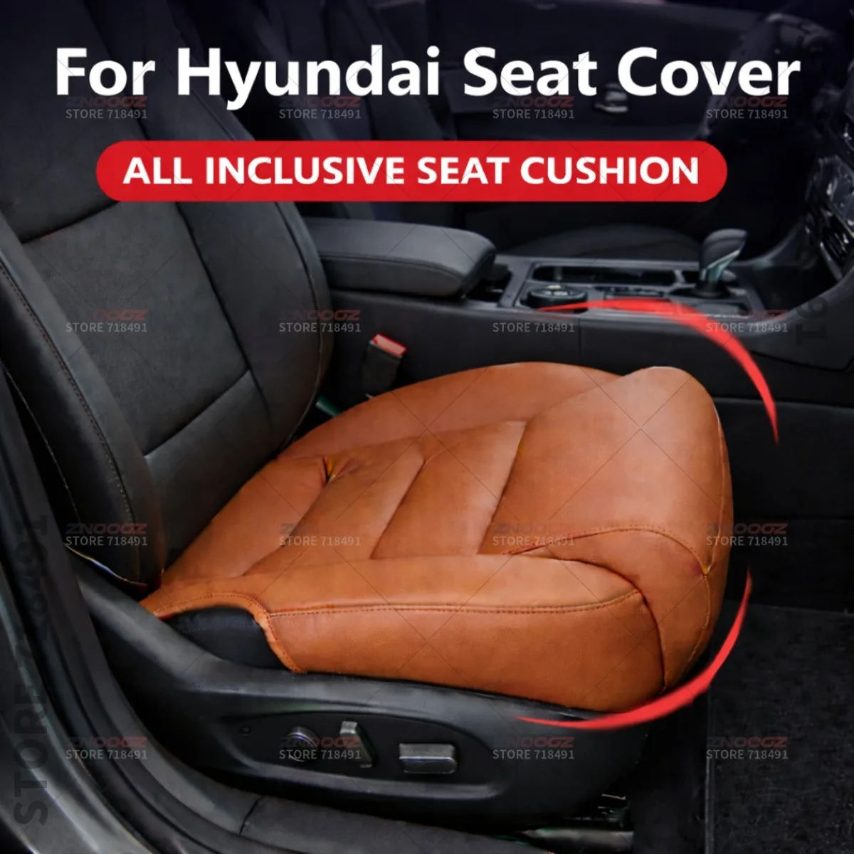 

For Hyundai Elantra Sonata Accent Car Seat Leg Support Extension Seat Cover Memory Foam Extender Cushion Interior Accessories