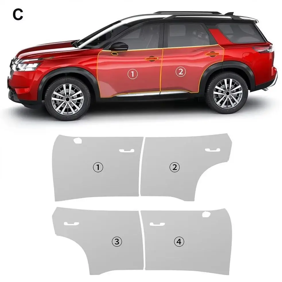 

8.5Mil TPU Bumper Paint Protection Film For Nissan Pathfinder 2022-2025 Pre-cut PPF Clear Bra Car Body Anti-Scratch Resistant