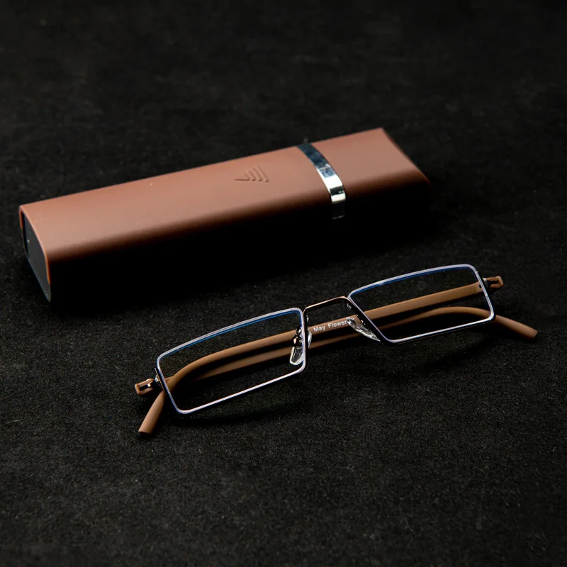 Metall Anti-blaues Licht Lesebrille Weitsichtige Brillen Männer Business Brillen Dioptrien 0 + 1,25 + 1,75 + 2,25 + 2,75 – Detail 4