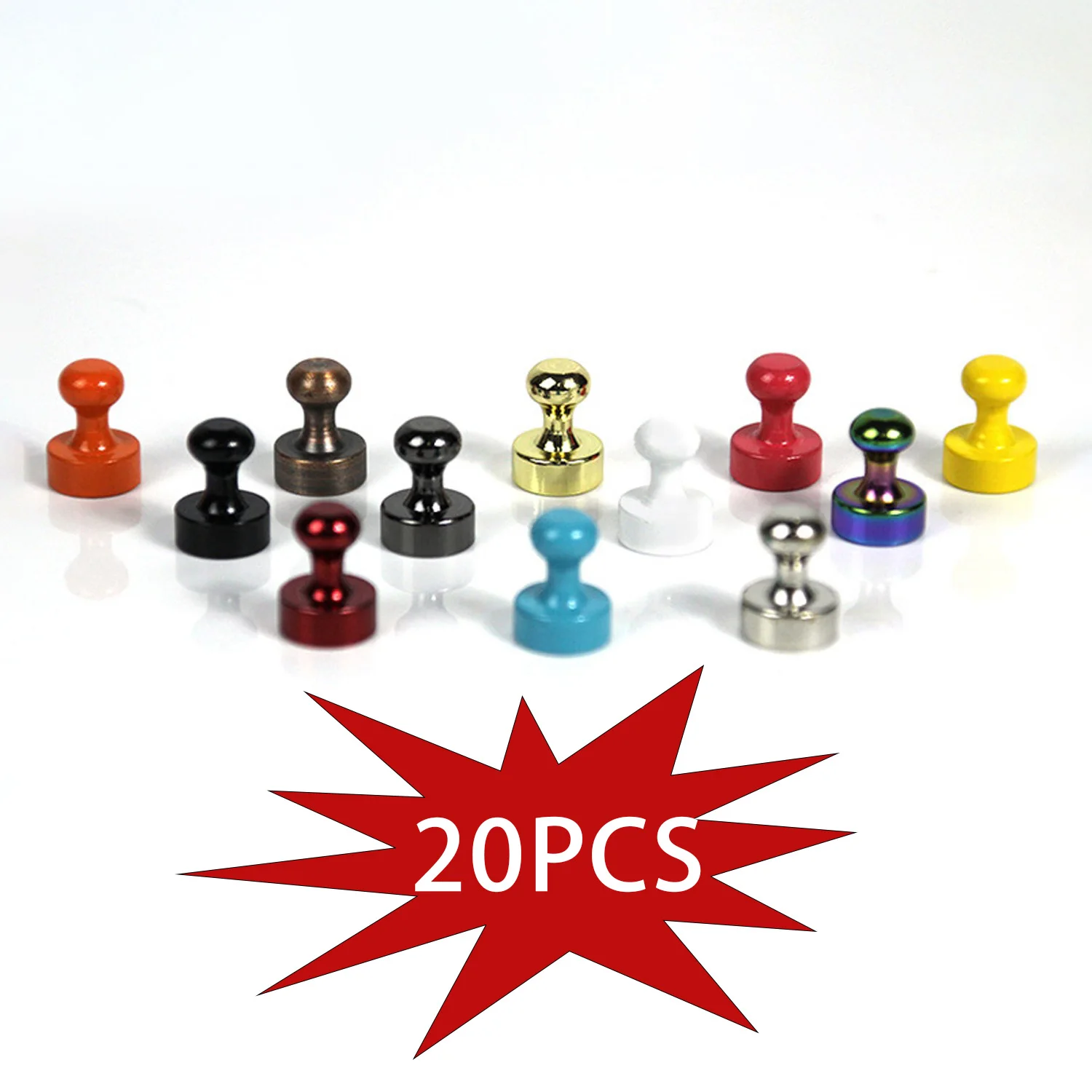 Magnetic Pushpins Pin for Refrigerator Whiteboard Neodymium Durable Steel Magnet Super Strong Multicolor Push Sucker Thumbtack A